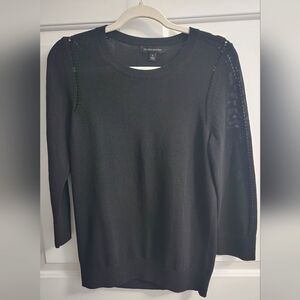 Banana Republic 3/4 sleeve black sweater